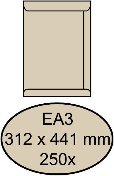 Quantore Envelop akte EA3 312x441mm cremekraft 250stuks