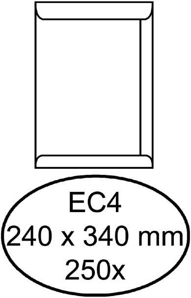 Quantore Envelop akte EC4 240x340mm wit 250stuks