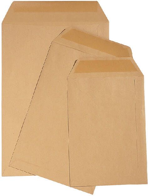 Quantore Envelop akte P185 185x280mm bruinkraft 500 stuks - Foto 2