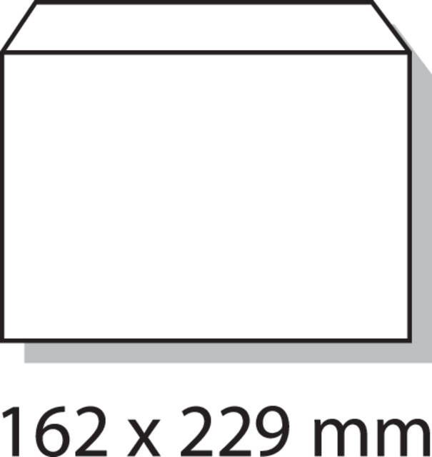 Quantore Envelop bank C5 162x229mm zelfklevend wit 25stuks