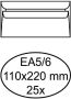 Quantore Envelop bank EA5 6 110x220mm zelfklevend wit 25stuk - Thumbnail 2