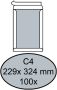 Quantore Envelop bordrug C4 229x324mm zelfklevend wit 100 stuks - Thumbnail 2