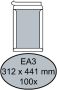 Quantore Envelop bordrug EA3 312x441mm zelfkl. wit 100stuks - Thumbnail 1