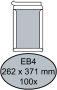 Quantore Envelop bordrug EB4 262x371mm zelfkl. wit 100stuks - Thumbnail 1