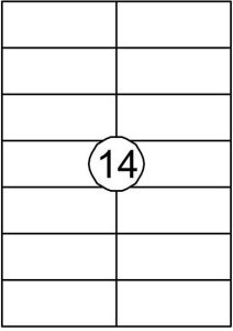Quantore Etiket 105x42.4mm 1400stuks