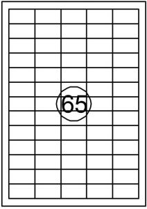Quantore Etiket 38X21.2mm 975stuks