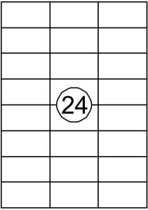 Quantore Etiket 70x37mm 2400stuks