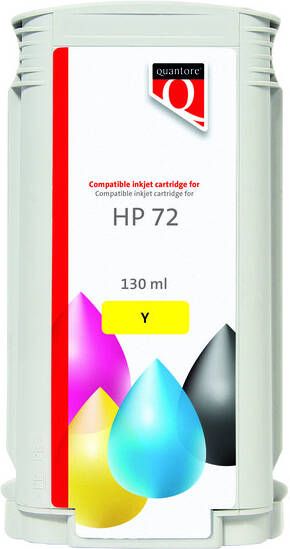 Quantore Inktcartridge alternatief tbv HP 72 C9373A geel