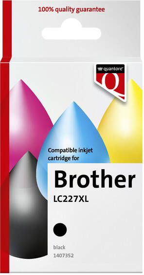 Quantore Inktcartridge alternatief tbv Brother LC227XL zwart - Foto 1