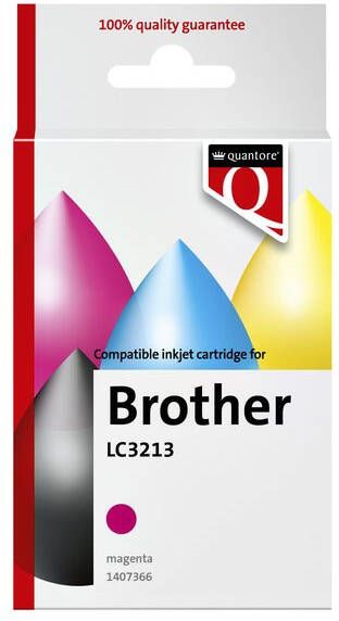 Quantore Inktcartridge alternatief tbv Brother LC3213 rood