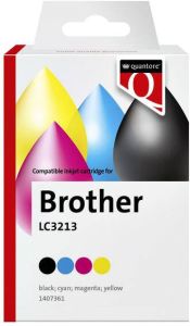 Quantore Inktcartridge alternatief tbv Brother LC3213 zwart+3kleur