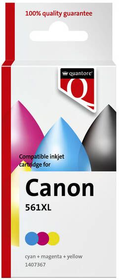 Quantore Inktcartridge alternatief tbv Canon CL561XL kleur - Foto 1