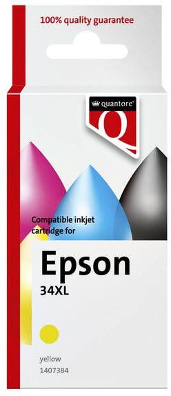 Quantore Inktcartridge alternatief tbv Epson 34XL geel