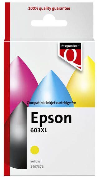 Quantore Inktcartridge alternatief tbv Epson 603XL geel