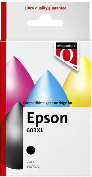 Quantore Inktcartridge alternatief tbv Epson 603XL zwart