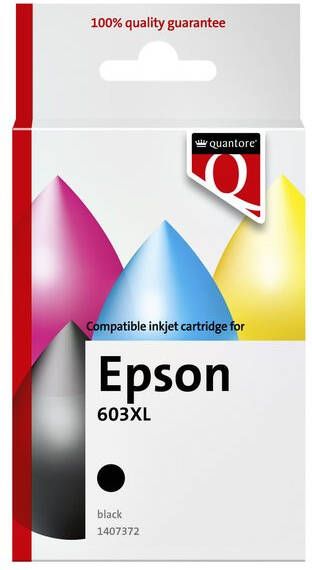Quantore Inktcartridge alternatief tbv Epson 603XL zwart