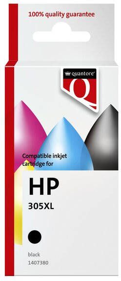 Quantore Inktcartridge alternatief tbv HP 305XL zwart