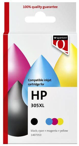 Quantore Inktcartridge alternatief tbv HP 305XL zwart+kleur
