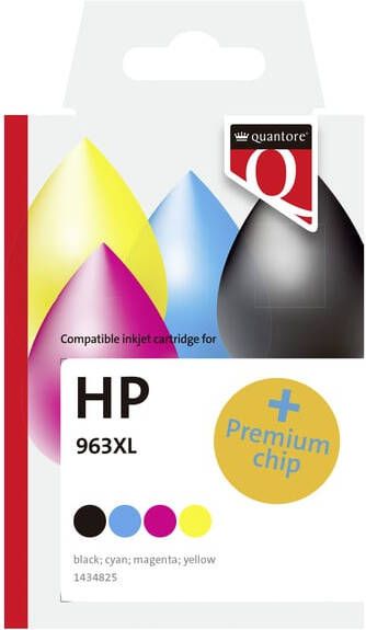 Quantore Inktcartridge alternatief tbv Hp 912XL 3YL83AE hc geel