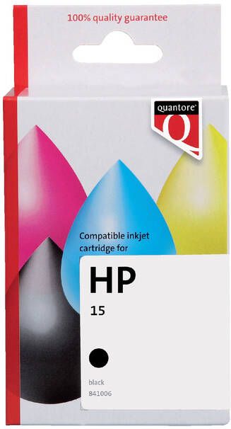Quantore Inktcartridge alternatief tbv HP C6615D 15 zwart