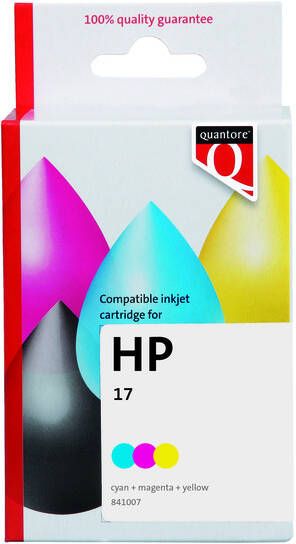 Quantore Inktcartridge alternatief tbv HP C6625D 17 kleur