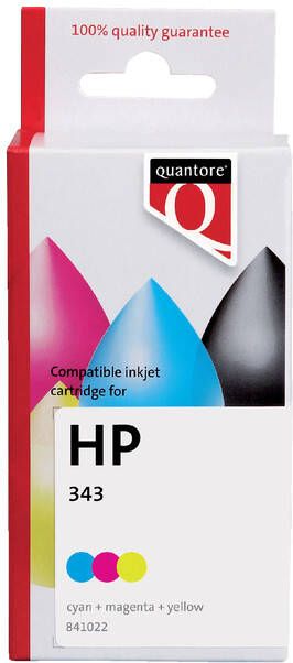 Quantore Inktcartridge alternatief tbv HP C8766EE 343 kleur