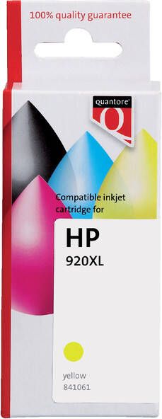 Quantore Inktcartridge alternatief tbv HP CD974AE 920XL geel - Foto 2
