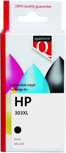 Quantore Inktcartridge alternatief tbv HP T6N04AE 303XL zwart HC