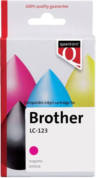Quantore Inktcartridge alternatief tbv Brother LC-123 rood