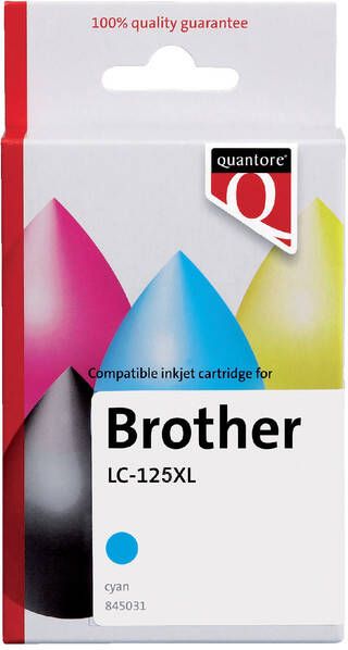Quantore Inktcartridge Brother LC 125XL blauw