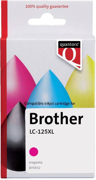Quantore Inktcartridge Brother LC-125XL rood