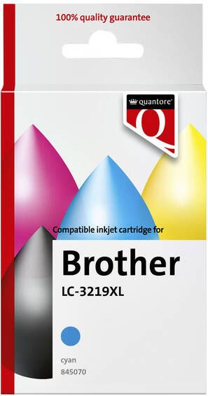 Quantore Inktcartridge alternatief tbv Brother LC-3219XL blauw