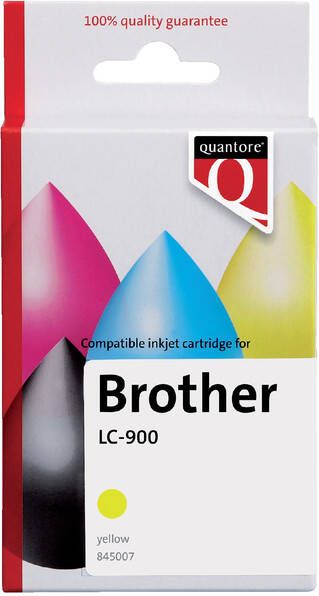 Quantore Inktcartridge alternatief tbv Brother LC-900 geel