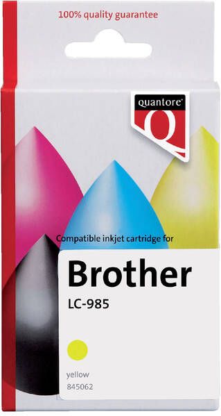 Quantore Inktcartridge alternatief tbv Brother LC-985 geel