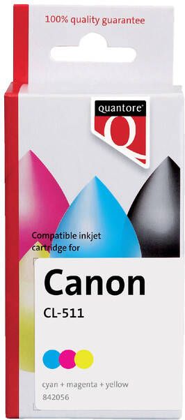 Quantore Inktcartridge alternatief tbv Canon CL-511 kleur