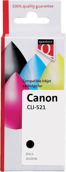 Quantore Inktcartridge alternatief tbv Canon CLI-521 zwart chip