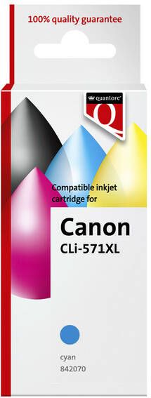 Quantore Inktcartridge Canon CLI 571XL blauw
