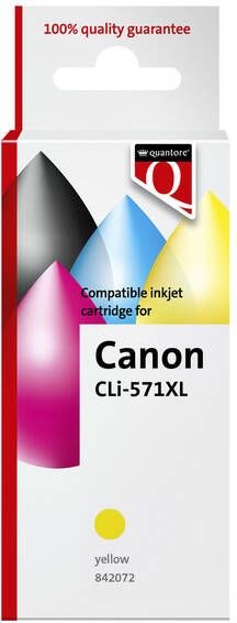 Quantore Inktcartridge alternatief tbv Canon CLI-571XL geel - Foto 2