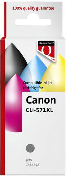 Quantore Inktcartridge Canon CLI 571XL grijs
