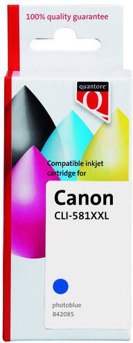 Quantore Inktcartridge Canon CLI-581XXL foto blauw