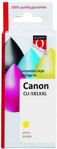 Quantore Inktcartridge alternatief tbv Canon CLI-581XXL geel