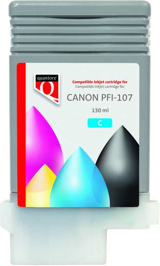 Quantore Inktcartridge alternatief tbv Canon PFI-107 blauw