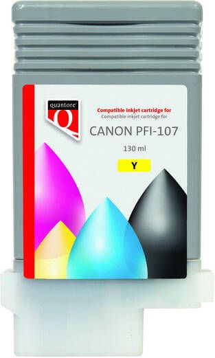 Quantore Inktcartridge Canon PFI 107 geel