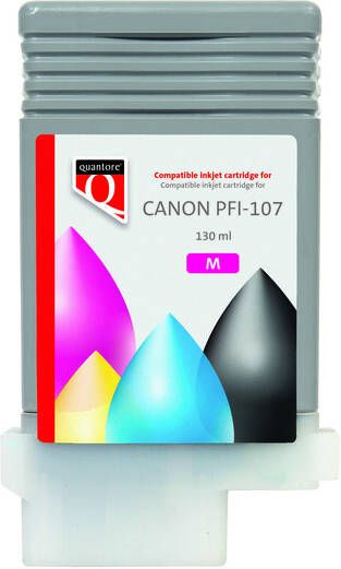 Quantore Inktcartridge Canon PFI-107 rood