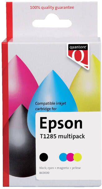 Quantore Inktcartridge Epson T128540 zwart + 3 kleuren