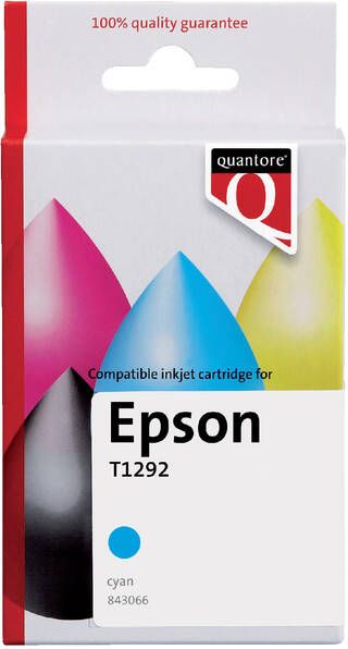 Quantore Inktcartridge alternatief tbv Epson T129240 blauw