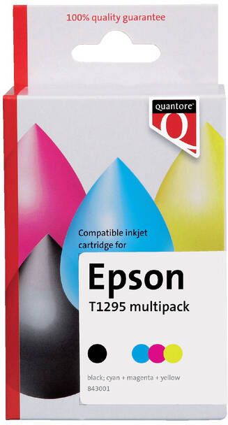Quantore Inktcartridge alternatief tbv Epson T129545 zwart 3 kleuren