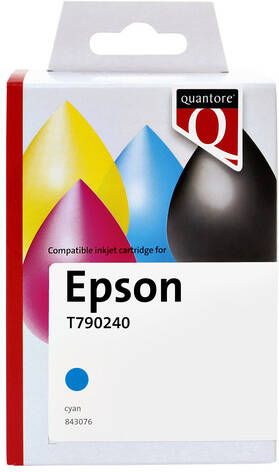 Quantore Inktcartridge alternatief tbv Epson T790240 blauw