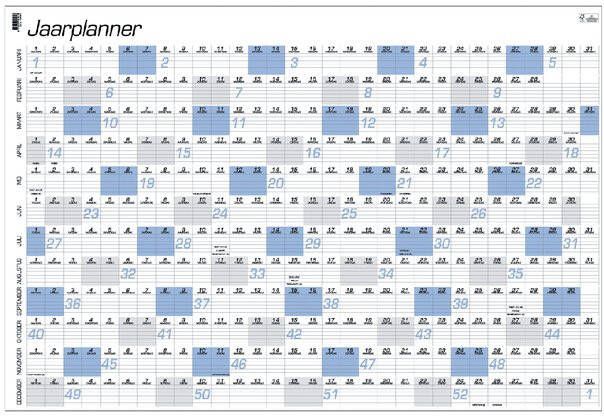 Quantore Jaarplankalender 2023 A1 84x57cm