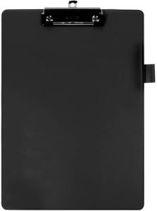 Quantore Klembord A4 zwart met 100mm klem + penlus